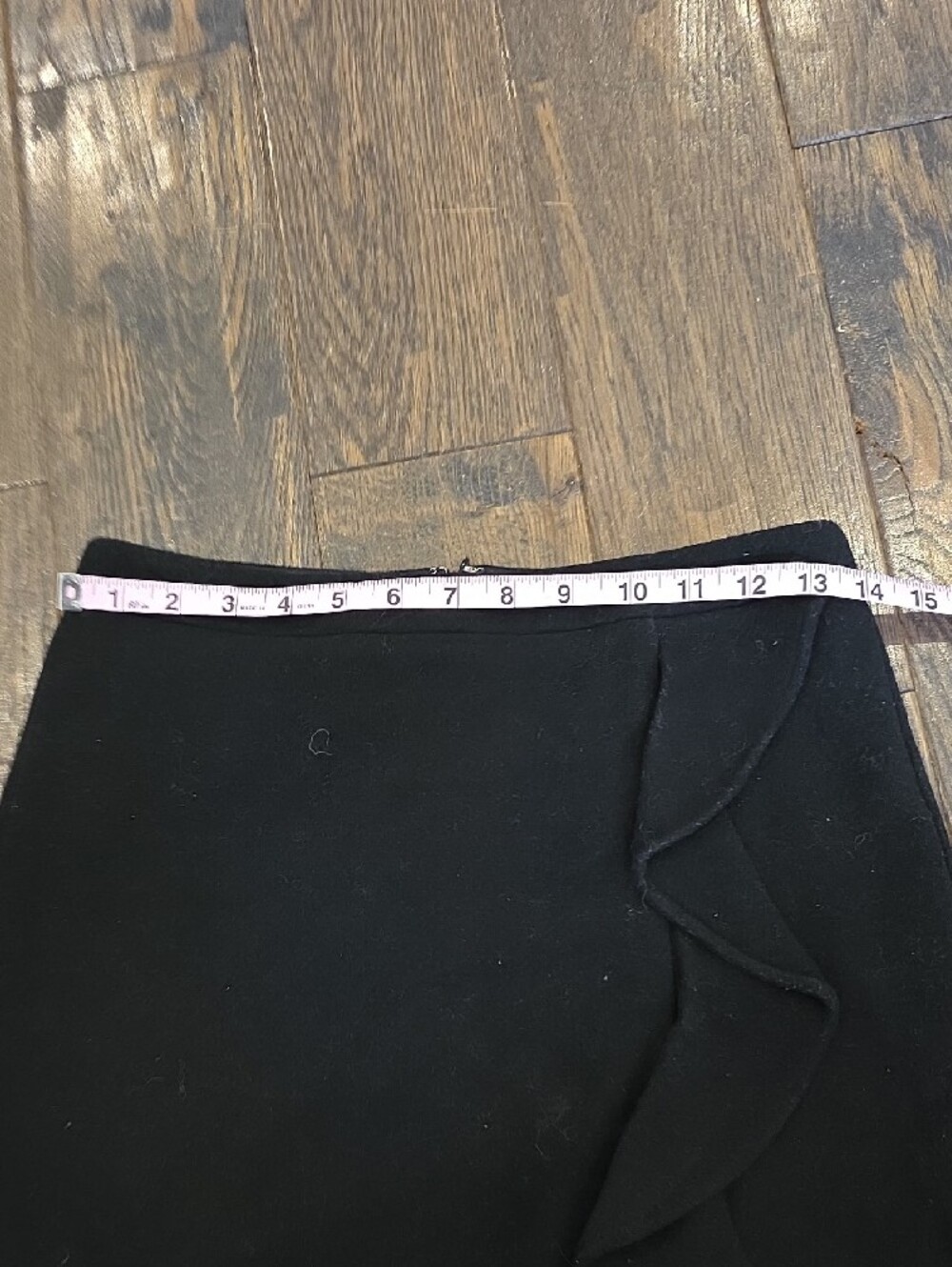 Jcrew Wool Blend Black Ruffle Skirt - Picture 6 of 7